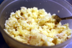 Yellow mashed potatoes